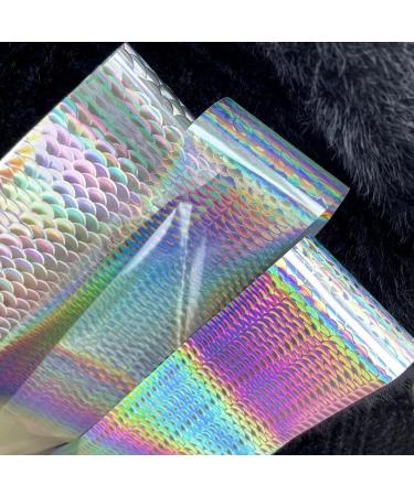 SILPECWEE Aurora Nail Foil - Holographic Snake Print & Heart Nail Art Stickers for DIY Manicure Design - 4 Boxes of Starry Sky Glass Foil - Buy Online on GoSupps.com