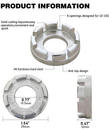 Goabroa Spoke Wrench - 8 Way Hard Steel Bike Rim Truing Tool for Bicycle Wheel Tension Adjustment - Buy Online on GoSupps.com