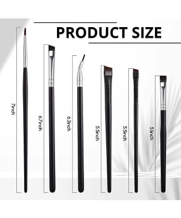 12 Piece Eyeliner Brushes Set - Thin Slanted & Fine Pointed Makeup Tool for Women - Buy Online on GoSupps.com