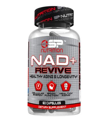SP Nutrition NAD+ Revive Premium Nicotinamide Adenine Dinucleotide Supplement Supports Cellular Energy Metabolism & Healthy Aging 60 Capsules