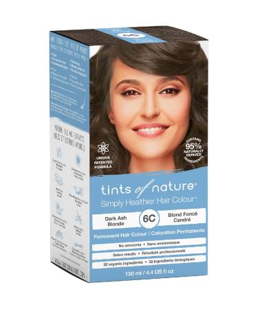 Tints of Nature 6C Dark Ash Blonde Permanent Hair Dye - Nourishing, Covers Greys, 130ml - Buy Online on GoSupps.com