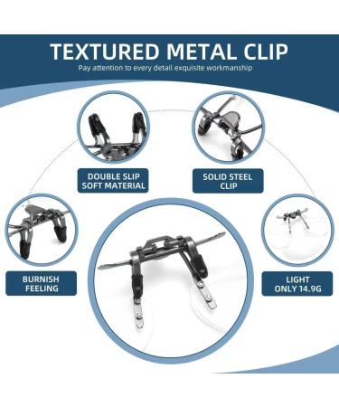 Clip-On & Flip-Up Reading Glasses - Unisex Blue Light Blocking Magnifiers (Frameless 2.0x - Buy Online on GoSupps.com