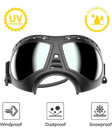 Large Breed Dog Goggles - Windproof & Snowproof Eye Protection for Outdoor Activities (Large) - Buy Online on GoSupps.com