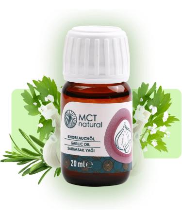 MCT Natural Garlic Oil 20ml - 100% Natural Care Oil | Strengthens Immunity Bones & Fights Hair Loss | Aromatherapy & Antibacterial Natural Cosmetics - Buy Online on GoSupps.com