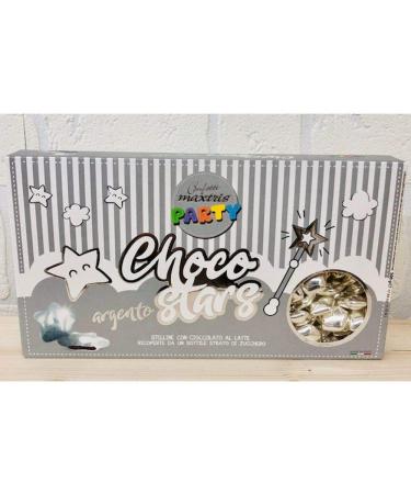 Maxtris Dragées Party Line Silver Stars Milk Chocolate 500gr