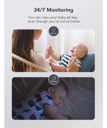 Nooie Baby Monitor Camera | 1080p HD Indoor WLAN Monitor with App SD Card Alexa Compatibility & Motion Detection - Buy Online on GoSupps.com