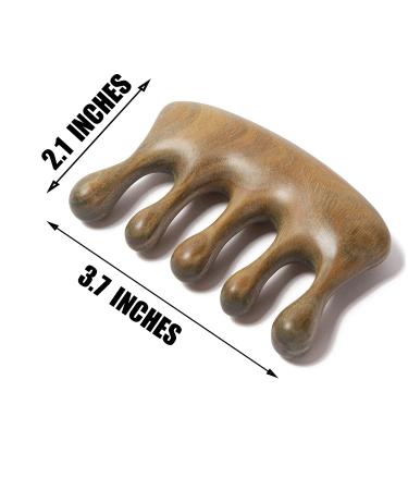 Moreinday Handmade Sandalwood Massage Comb Gift for Women - Scalp Massager & Lucky Wooden Comb 01 - Buy Online on GoSupps.com