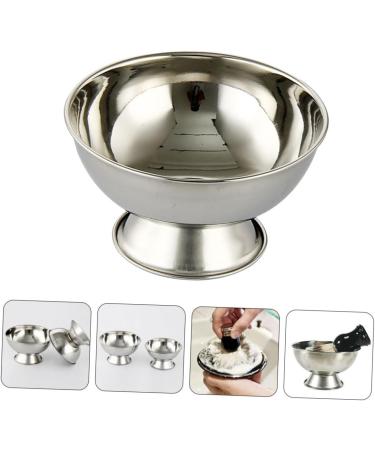 Frcolor 3ST High Impact Shell Shaving Soap Bowl - Ceramic Razor Cup & Metal Mustache Holder | Rustproof Travel Soap Dish for Men - Buy Online on GoSupps.com