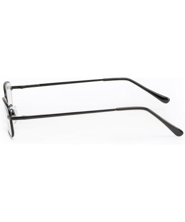 Shop Filtral Reading Glasses - Timeless Metal Frame for Men & Women Classic Spring Hinge Design +2.50 Diopters Black - Buy Online on GoSupps.com