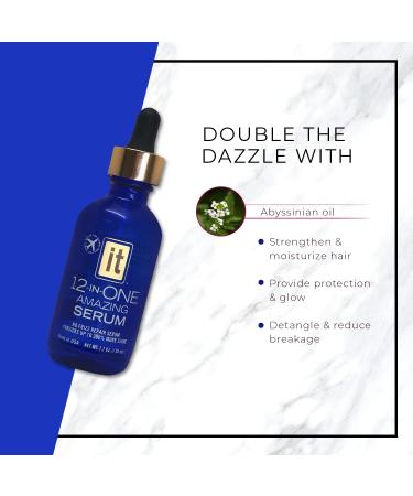 12-in-1 Hair Serum with Abyssinian & Sunflower Oil for Hydration, Frizz Control, Split End Repair, and Shine - Detangle & Nourish Hair - Buy Online on GoSupps.com