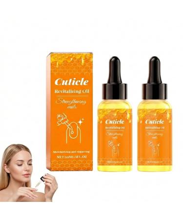 Lot de 2 huiles revitalisantes pour les cuticules - Vernis transparent pour renforcer les ongles - Traitement d'huile pour ongles endommag s - R paration quotidienne des ongles - Huiles cuticules pour 2 pi ces.