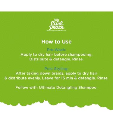 Just For Me Curl Peace Tender Head Detangling Treatment - 12 oz - Paraben, Sulfate, Mineral Oil, and Petrolatum-Free - Pre-Wash & Post-Styling - Gentle Knot Removal - No Animal Testing - Buy Online on GoSupps.com