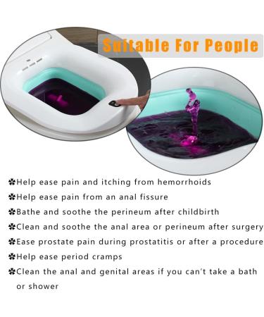 Auto Revivo Upgraded Electric Sitz Bath for Hemorrhoids & Postpartum Care - Pain Relief & Healing for Anal Fissures | 2022 Release - Buy Online on GoSupps.com