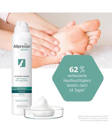 Allpresan Allpresan 3 x Diabetic Intensiv + Repair Urea Free Foaming Cream Diabetes Mellitus for Very Dry to Cracked Skin 200 ml - Buy Online on GoSupps.com