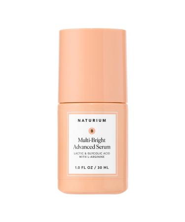 Naturium Multi-Bright Advanced Serum Exfoliating Skincare for Radiant Glow with L-Arginine Lactic & Glycolic Acid 30 mL / 1.0 fl oz