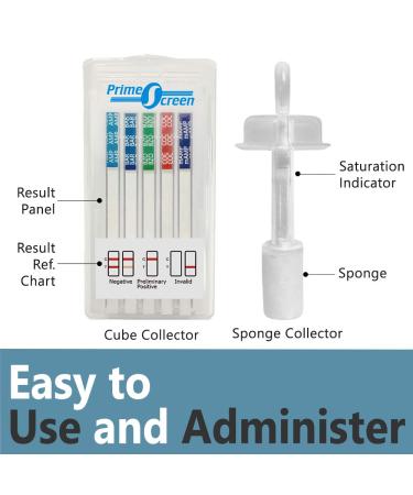 Prime Screen 6 Panel Oral Saliva Drug Test Kit - 5 Pack for Employment & Insurance Testing (AMP, COC, MET, OPI, PCP, THC) | ODOA-166 - Buy Online on GoSupps.com