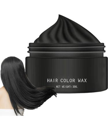 Temporary Hair Colors Wax 30ml Temporary Color Wax Washable Color Mud Styling Cream for Teenagers Festivals Parties Cosplay Black B - Buy Online on GoSupps.com