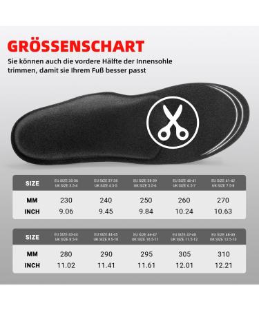 Valsole Orthopedic Insoles for Men & Women - Soft Shoe Inserts for Flat Feet & Plantar Fasciitis - Size 46-47 EU (29.5cm) - Comfort & Pain Relief - Buy Online on GoSupps.com