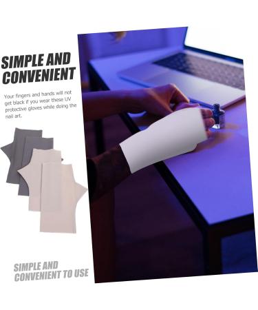 Ipetboom 2 Pairs Half Finger Gloves Hiking Gloves Anti-uv Gloves Uv Nail Gloves Womens Gloves Uv Gloves for Manicure Nail Uv Protection Gloves for Women Fingerless Gloves Summer - Buy Online on GoSupps.com