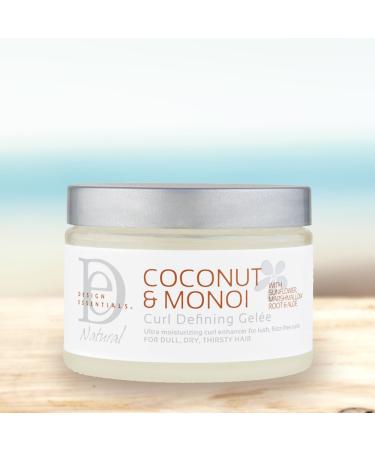 Design Essentials Coconut & Monoi Curl Defining Gelee 12oz - Sunflower, Marshmallow Root & Aloe | Natural Styling Gel - Buy Online on GoSupps.com