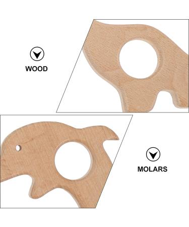 ORFOFE Baby Teether Adorable Wood-Made Animal-Design Teething Toy - Buy Online on GoSupps.com