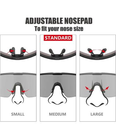 Polarized Cycling Sunglasses for Men and Women - Ideal for Volleyball, Running, Golfing, MTB - White Blue Ml - Buy Online on GoSupps.com