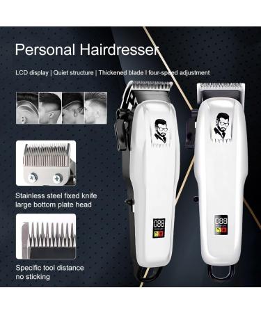 Professional Electric Hair Clipper for Men - Rechargeable Trimmer with LCD Display | Ideal Hair Cutting Tool for Home Use - Buy Online on GoSupps.com