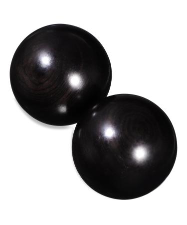 Sewoart 2 pieces Chinese massage balls Chinese stress balls wooden massage device Hand exercise massage balls Small handballs older wooden handballs Hand massage balls