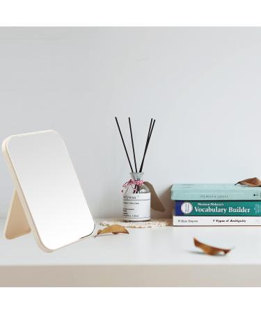 HGUEB 8 Inch Foldable Portable Princess Makeup Mirror - Green | Dual-Purpose Table Desk & Wall Hanging Square Mirror - Buy Online on GoSupps.com