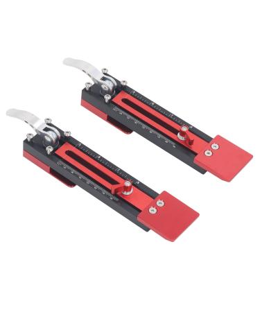 Overlapping glid 2 pieces sliding assembly plate aluminum alloy clear standard scales simple operation for wood processing