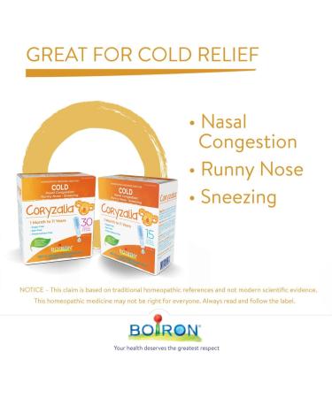 Boiron Coryzalia Children 60 Unit-doses (1 Ml Each) Bonus Pack for Colds and Cold Symptoms 60 Milliliter - Buy Online on GoSupps.com