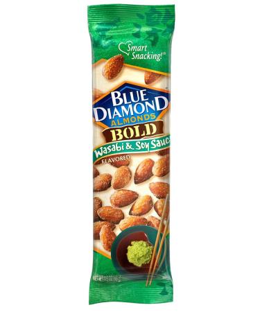 Blue Diamond Almonds Bold Wasabi & Soy 1.5oz (Pack of 12) - Spicy Snack Almonds - Buy Online on GoSupps.com