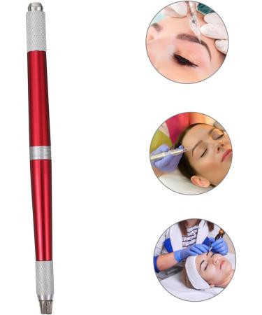 DOITOOL Pen Embroidered Permanent Aluminium Makeup Microblading Make Manual Eyebrow Alloy Supply Pencil 14.2x0.9cm Red - Buy Online on GoSupps.com