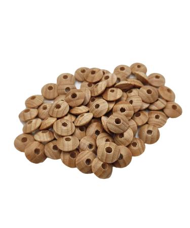 100pcs Beech Wooden Abacus Beads Unfinished DIY Handmade Mom Necklace Making Family Charm Decoration - Buy Online on GoSupps.com