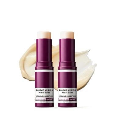 Charm Kiss Wrinkle Core Stick Calcium Multi Collagen Moisturizing stick Korean collagen Moisturing Stick Anti-Wrinkle Hydrating Collagen Moisturing Sticks Firming & Moisturizing(2 PCS)