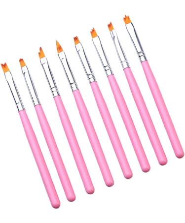Beavorty 3 Sets UV Gel Nail Brush Nail Painting Pen Detail Drawing Brush Cleaning Gel Nail Art Brush Nail Art Tips Builder Kit De Manicura Nail Gel Nail Art Tool Flower Pen Pink Manicure - Buy Online on GoSupps.com