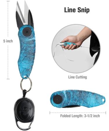 Mossy Oak 4pc Fishing Tool Kit - Pistol Grip Pliers, Fillet Knife, Gripper, Line Snip, Retractor w/ Lanyard - Buy Online on GoSupps.com