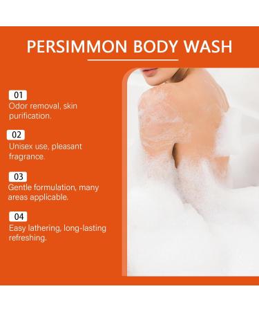  homomdy Persimmon Body Wash for a strong fragrance moisturizing deep cleanser for men and women odor eliminator for the elderly natural deodorant shower gel refreshing skin and - Buy Online on GoSupps.com