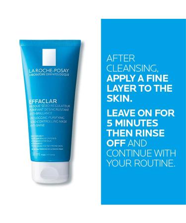 La Roche-Posay Effaclar Clarifying Clay Face Mask - Unclogs Pores, Controls Shine, for Oily Skin - Buy Online on GoSupps.com