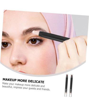 WOONEKY 2pcs Eye for Eyeshadow Make up Brushes Eyeshadow Eye Brushes for Eyeshadow Makeup Eye Abs Black - Buy Online on GoSupps.com