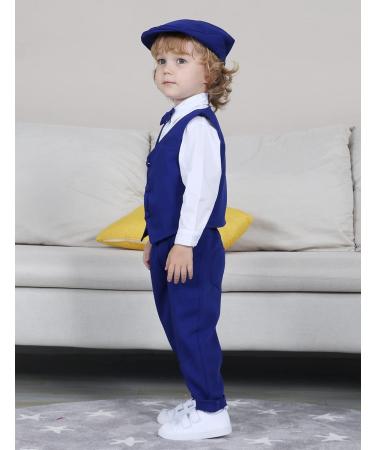 Mint Green Baby Boys Blazers Suit 5pcs Wedding Outfit | Solid Blue | 18-24 Months - Buy Online on GoSupps.com