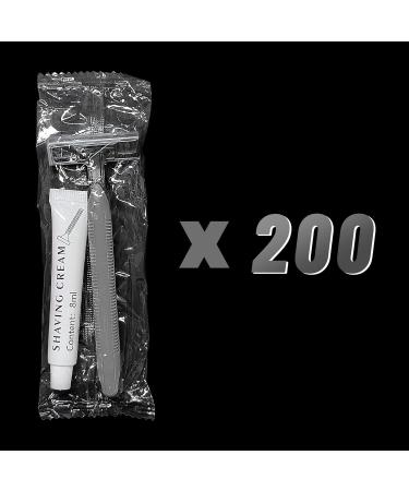 200 Pack Kheoxusa Twin Blade Disposable Razors - Individually Wrapped for Men & Women | Perfect for Travel Hotels Airbnb & More - Buy Online on GoSupps.com