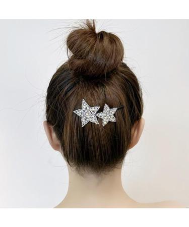 Dervivea Rhinestone Star Hair Comb Sparkly Crystal Star Side Combs HairPin Silver Star Cz Hair Comb Clip Holder Hair Updo Styling Tool Invisible Hairstyle Decorative Hair Accessories for Women - Buy Online on GoSupps.com
