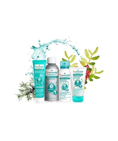 Puressentiel Soothing Gel for Tired Feet Ankles & Legs - 17 Essential Oils Aromatherapy Lotion for Instant Relief & Circulation - Natural & Alcohol Free - 4.22 oz - Buy Online on GoSupps.com