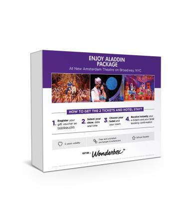 Aladdin The Musical Experience Gift Package | 2 Tickets & Hotel Night in NYC | Easy Online Booking - Buy Online on GoSupps.com