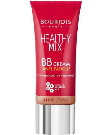 3 x Bourjois Paris Healthy Mix Anti Fatigue BB Cream 30ml - 03 Dark