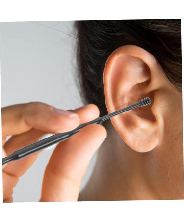 Healifty 3 Sets Stainless Steel Ear Pick Household Tools - Ear Wax Remover and Cleaner - Reusable Earwax Tool - Black Dual Purpose - Ear Supplies - 14.5cm x 3cm x 1.2cm (3pcs) - Buy Online on GoSupps.com