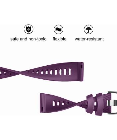 ISABAKE Soft Silicone Watch Band for Garmin Forerunner 245/645/Vivoactive 3 - Purple 20mm Replacement Wristbands - Buy Online on GoSupps.com