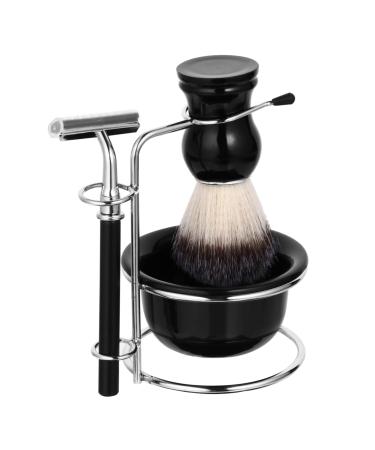 Beaupretty 4pcs Pogonotomy Tool Set Beard Razor with Bowl Men Razor Smooth and Delicate Razor Hand Tools Razor Bowl Travel Barber Shaving Cup Mens Shaver Stainless Steel Brush Man Plastic
