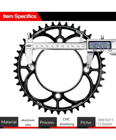 VXM 104BCD Narrow Wide Chainring for Road, Mountain, BMX, MTB Bikes - 40t/42t/44t/46t/48t/50t/52t - Buy Online on GoSupps.com